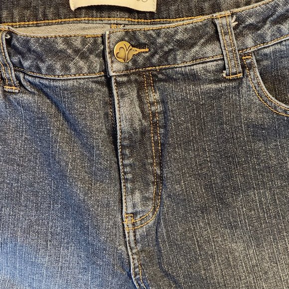 Pre-Owned Fashion Bug sz 16WP Stretch Boot Cut Jean with Tummy Tamer Inset - Picture 3 of 12